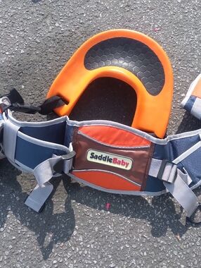 Orange & Navy Kids Saddle Harness